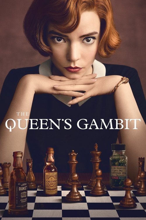 Cartaz oficial da série O Gambito da Rainha
